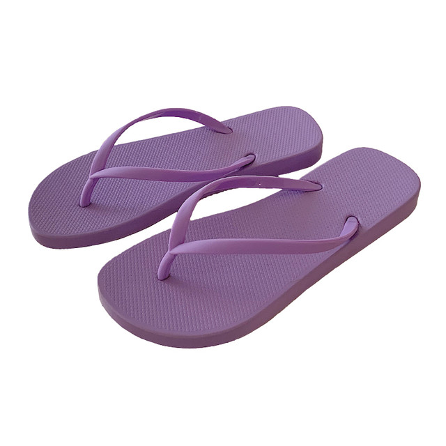 flip-flops ບາງໆສໍາລັບແມ່ຍິງ ins trendy summer outer wear fashionable flip-flops beach slippers non-slip sandals sandals plywood