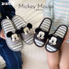 Thin genuine Disney Mickey cotton and linen slippers