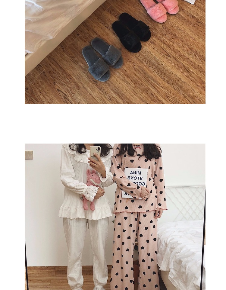 Dải mỏng Phong cách Bắc Âu đơn giản trong nhà dép cotton trong nhà mùa đông ấm áp chống trượt sang trọng giày sandal nữ đi học cấp 2