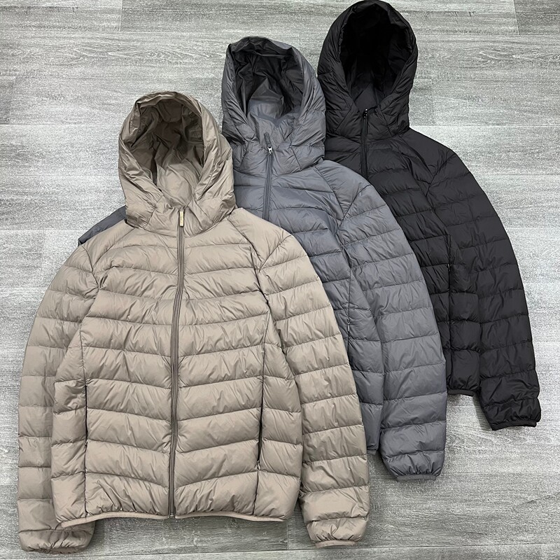 New Lightweight and Comfortable Duck down Liner, Thin, Simple, Versatile, Short Hooded down Jacket, Warm Coat, Trendy Jacket