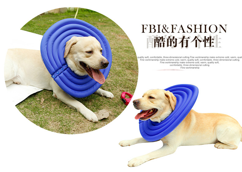 Elizabeth Circle Dog Cổ áo Chó lớn Chống 舔 Mũ mèo Xấu hổ Vòng cổ Mèo Elisa Trắng Khử trùng mềm - Cat / Dog hàng ngày Neccessities bát ăn cho chó mèo	