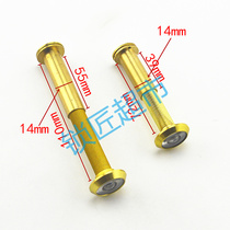 〖MY018〗All-copper 200-degree cats eye with cover blank cats eye door mirror home high-definition wide-angle old-fashioned