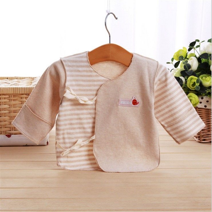Colour Cotton Newborn Clothes Baby Half Back Autumn Clothes Lace monk Clothing Pure Cotton Autumn Clothes Full Cotton Baby Underwear Blouse