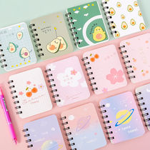 Small loose leaf flip portable coil notebook portable mini creative pocket notepad horizontal notebook stationery