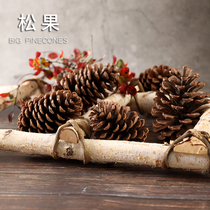 Natural pine cone Christmas decoration dried flower pine Tower creative kindergarten DIY ornaments gourmet food photo shoot photography props