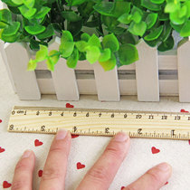 Wood small ruler log small wooden ruler 15cm online shop photography background Taobao photo shooting props