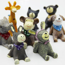 Resin Net red small animal zakka looking up at the Sky live video shooting photography props ornaments