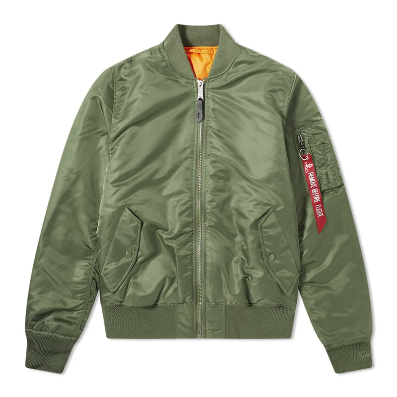 Spring and Autumn Bomber Jacket for Men, Trendy Brand, Ma1 Alpha Style, Loose Short Waterproof Thin Military Baseball Jacket