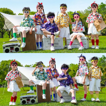 Childrens Performance Clothes Kindergarten Retro Hong Kong Style Cheerleader Performance Costumes Female Primary School Students Chorus Tutu Skirt