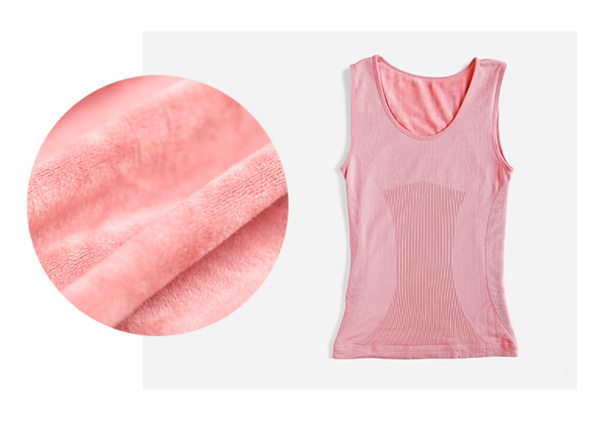 Nam Cực ấm áp vest nữ cộng với nhung dày phần mỏng quần áo mùa thu nữ body body định hình quần bó áo sơ mi đồ lót đồ lót nam nữ