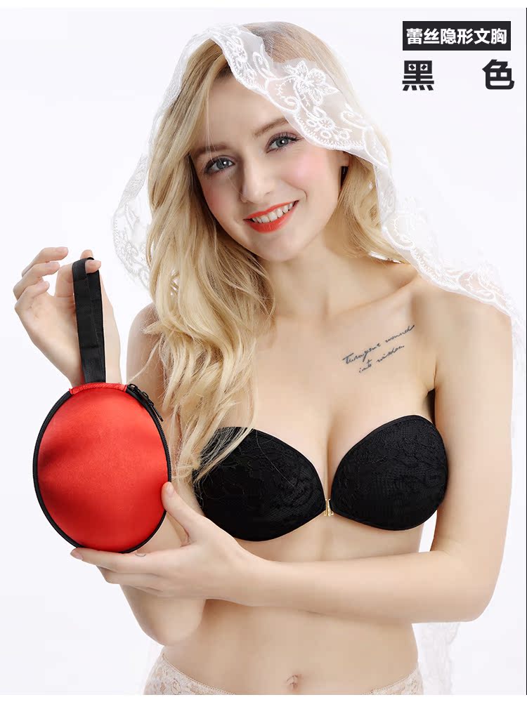 Nam cực ren áo ngực vô hình dán không có dấu vết dày silicone váy cưới cô dâu bơi tập hợp đồ lót thoáng khí áo lót quây