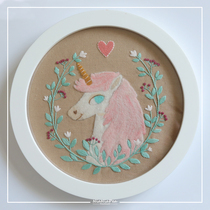 Unicorn hanging picture frame decorative painting material bag handmade DIY set Valentines Day Valentines Day gift