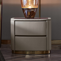 Leather bedside table modern light luxury high-end bedroom bedside cabinet mini small multifunctional Net red bedside table H270