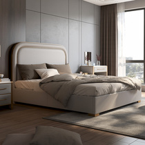 Charm master light luxury ins wind postmodern Hong Kong style leather bed custom Italian villa Bentley furniture H293