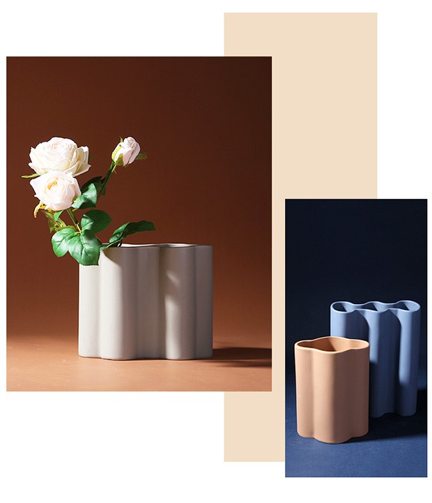 Nordic light ceramic vase mesa key-2 luxury morandi color I and contracted sitting room flower arranging place flowerpot table decoration