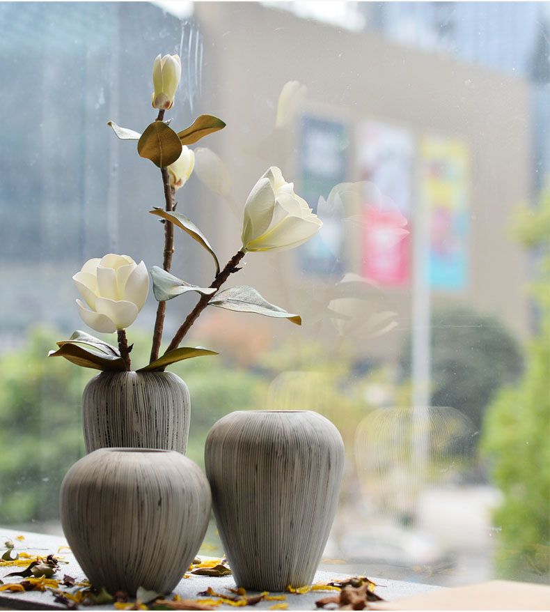 I and contracted jingdezhen ceramic vases, TV ark, decorations sitting room put the dried flower implement mesa home furnishing articles