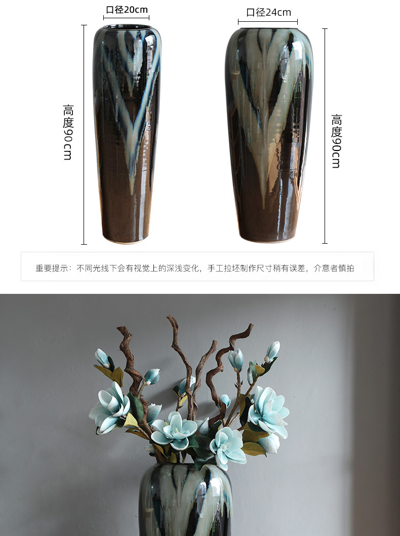 Modern contracted jingdezhen ceramic vase furnishing articles sitting room ground European new Chinese vases, flower arranging furnishing articles