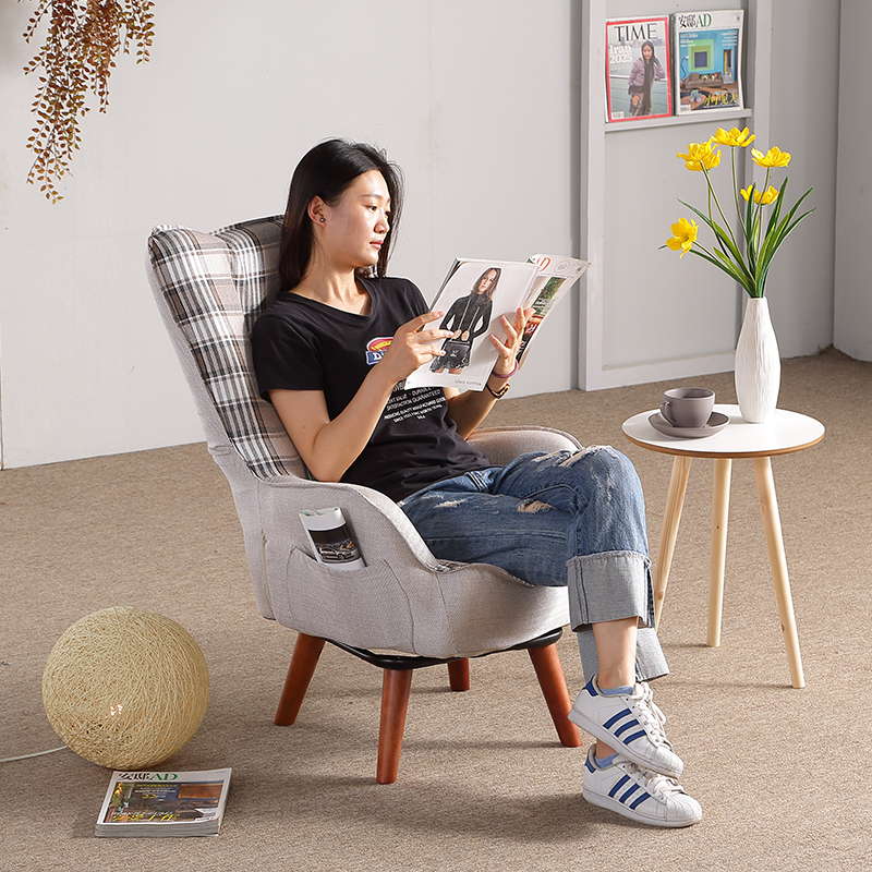 Lazy sofa breastfeeding chair single rotatable breastfeeding chair small apartment balcony lounge chair bedroom reading sofa
