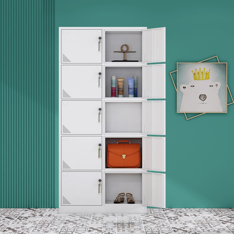 Bath locker ten 10 door staff cabinet balcony locker iron wardrobe locker storage