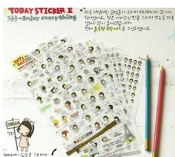 Канцтовары, наклейка, мобильный телефон для школьников, Южная Корея, подарок на день рождения