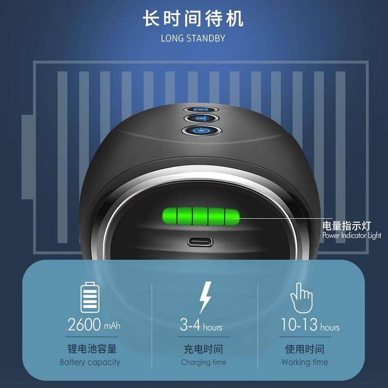 Barber Shop, Hair Salon, Home-Use Handheld Massager, Multifunctional Head and Shoulder Massager, Electric Men's Oil Head Shaving Massager