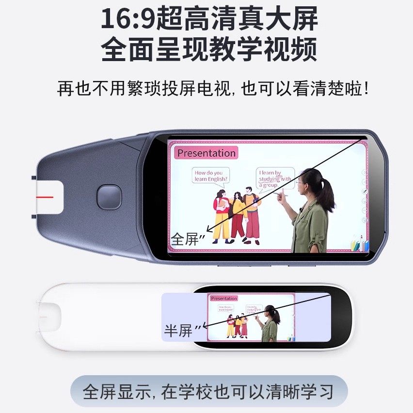 Student Smart Ai Reading Pen, English Universal Search and Translation Pen, Multifunctional Smart Scanning Dictionary Pen for Junior High School Students