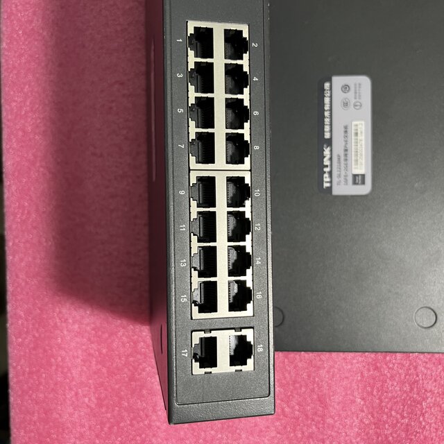 TP-LINK Gigabit switch TL-SL1218MP motherboard 16-port T535240-2 power board 53.5V2.4A