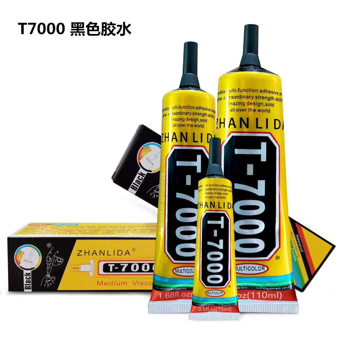 T7000 black glue stick mobile phone screen swap back cover repair special glue border sealant slit filling agent