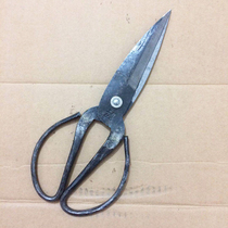 Old-fashioned iron scissors traditional handmade forged rubber shears household cut chicken duck fish bone kitchen scissors