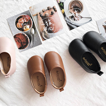 BabyWe Korean childrens shoes and girls soft skin tight feet comfortable soft childrens leather shoes boys autumn