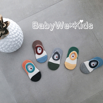 BabyWe Korea made childrens socks anti-slip boy stealth socks girls boat socks thin baby flooring cotton