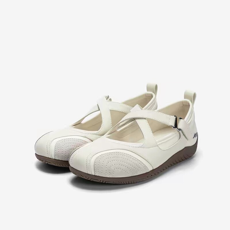 Jeep Mary Jane Women's Shoes 2025 Summer New Soft-Soled Sneakers P661W13310