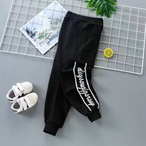 Boys sports pants 3-12 years old spring and autumn casual pants childrens foreign fashion tide childrens clothing autumn pants girls sports pants