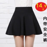 Танцующая юбка, защитное белье, штаны, мини-юбка, высокая талия, А-силуэт
