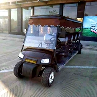 Các nhà sản xuất xe hơi tham quan tùy chỉnh là bốn hàng tám xe golf điện bốn bánh cà phê xe điện màu - Xe đạp điện xmen xe điện