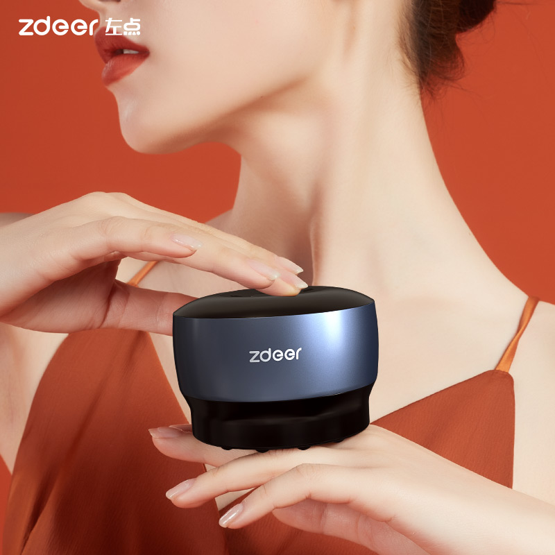 Left-point electric suction-scraping instrument Acupuncture-Stone Scraping Home Intelligent Negative Pressure Walking Tank for Meridian Cupping Hot Compress