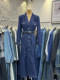 2024 Autumn Denim Dress Women's Spring Long Sleeve Suit Collar Single Breasted Long Skirt High-end Denim Shirt Dress
