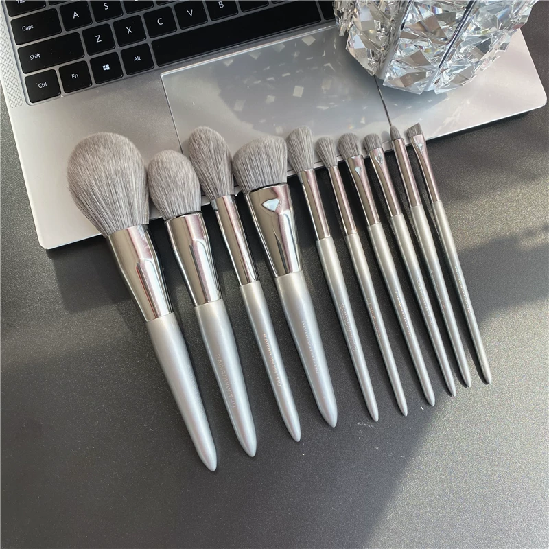 Softener, brush, face blush, eye shadow, 10 pieces