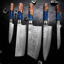 Chu family knife Damascus kitchen knife home sliced meat chopping chef chef knife VG10 Japanese sharp knife kitchen