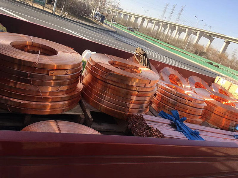 T2紫铜带磷铜带紫铜带加工红铜皮磷铜带合金铜材激光切割