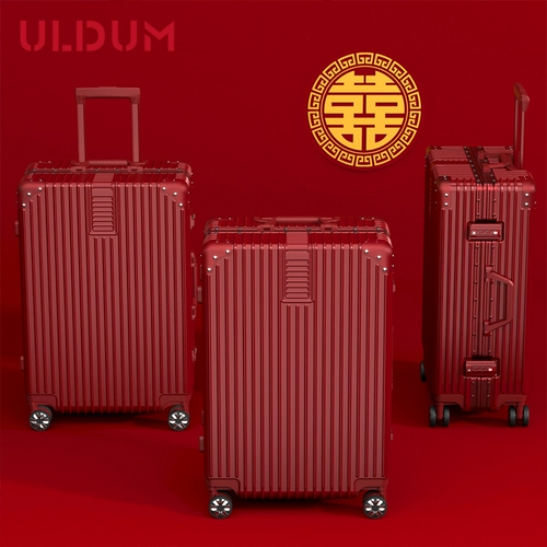 Чемодан, красная коробка для невесты, 24 дюймов