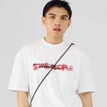 SAMESAME hip hop street tide Phantom Graffiti Printed male and female lovers Summer loose 100 lap short sleeve T-shirt