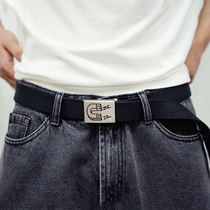 UHUZZ MEN AND WOMEN LOVERS CASUAL 100 LAP WOVEN CANVAS BELT TOOLING DAY FAMILY RETRO TIDE CARD MULTIFUNCTION BELT