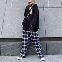 KTDA day family retro tide cards straight cylinder bunches of bunches and pants for men and women relaxed 100 hitch casual gritty trousers