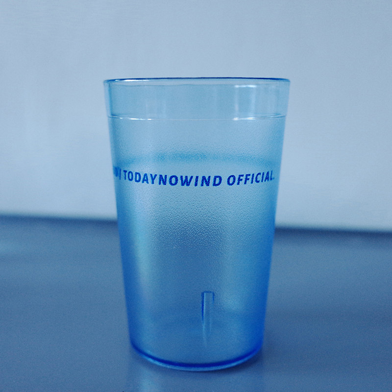 Todaynowind Frosted Transparent Acrylic Plastic Little Cup Home Backlock Couple Drink Cup