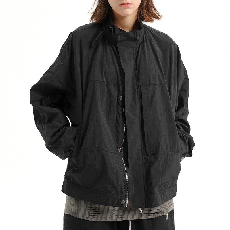 The Night Circus men and women outdoors with a wind coat for wind - proof coat