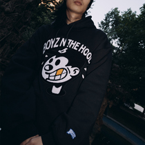 BATTLES hip-hop trendy brand patch embroidery sports casual sweater hoodie men and women couples loose all-match coat