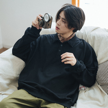 PSYCHE Day Ensemble Retro Tide Truffle Pure 100 lap POLO Long sleeves Men and women Couple casual Neowear