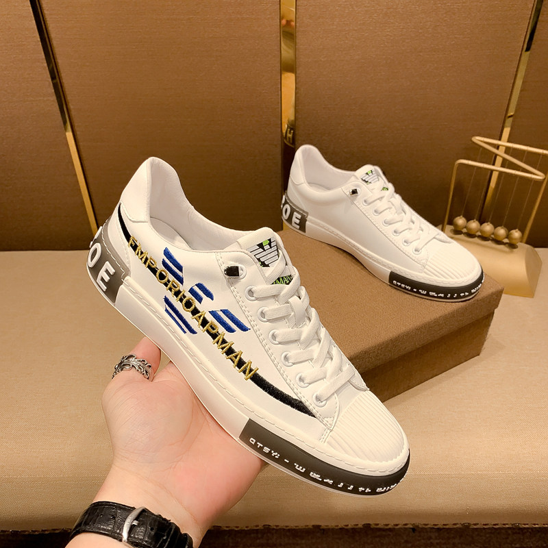 European Station New Youth Genuine Leather Light Extravagant Shoes All Season Korean Version Casual Shoes Embroidery 100 Hitch board shoes