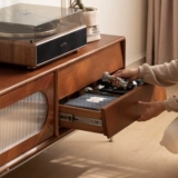 源氏木语 Шкаф для телевизора из цельного дерева, французский ретро стеклянный шкаф с раздвижной дверью для гостиной, средневековый высокий домашний напольный шкаф